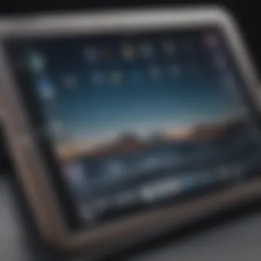 Examining Display Technology of iPad Air 4th Generation Close-up view of iPad Air 4th generation display technology