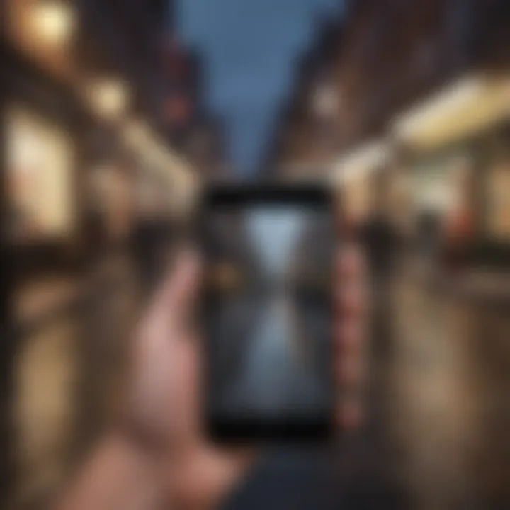 A visual representation of various applications utilizing location tracking on an iPhone