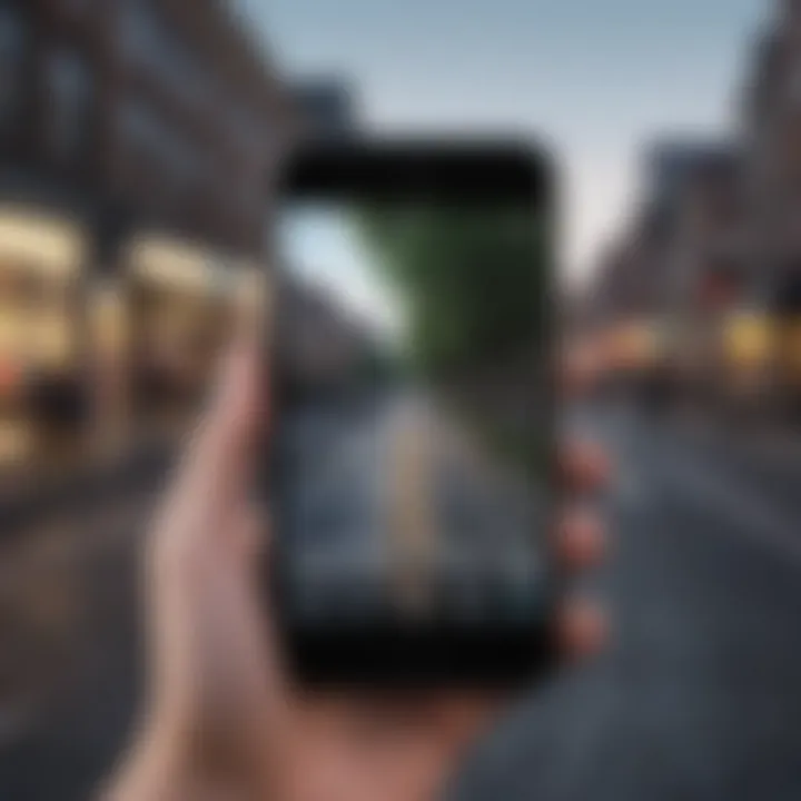 A graphic illustrating privacy concerns related to location tracking on mobile devices