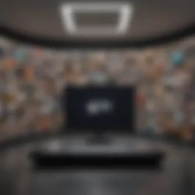 Content Library and Value Assessment Visual representation of Apple TV+ content library showcasing popular shows and movies