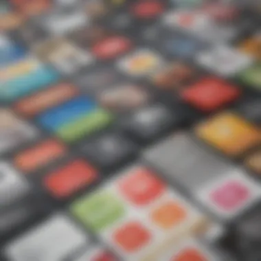 Diverse Denominations of Apple Gift Cards Illustration of various Apple gift card denominations
