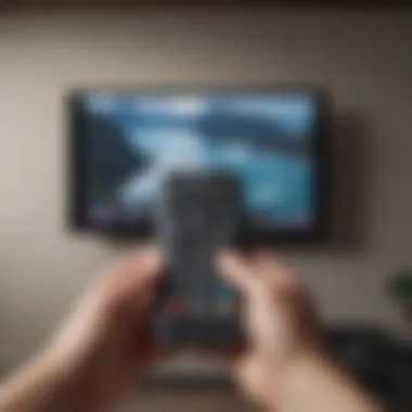 Metaphorical Smartphone to TV Remote Transformation Smartphone transforming into TV remote symbolically