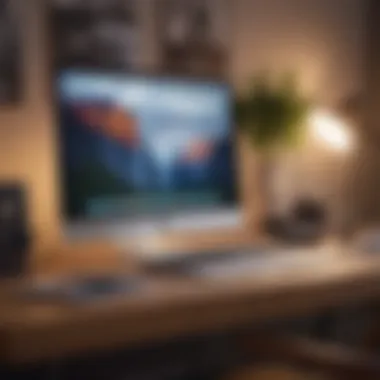 Sleek MacBook Air on desk