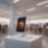 Modern Apple Store showcasing latest technology